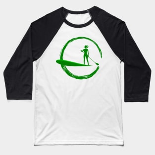 Girl Paddle Boarding Baseball T-Shirt